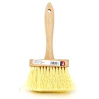 DQB E-Z Fit Series 11923 Masonry Brush, 4-3/4 in L Brush, Polypropylene Bristle, White Bristle, Plastic Handle