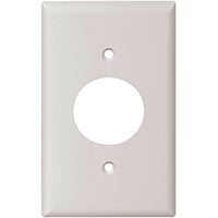 Eaton Wiring Devices 5131W-BOX Single Receptacle Wallplate, 4-1/2 in L, 2-3/4 in W, 1 -Gang, Nylon, White