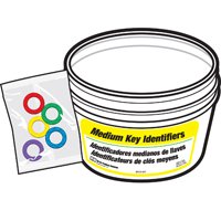 Hy-Ko Medium Key Identifiers Blue Upc Coded