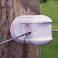 Zareba Fi-Shock MP-1933 Small Screw-In Insulator, Polyrope/Polywire, Porcelain