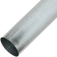 Amerimax DSPRP284 Downspout, 4 in L, Steel, Galvanized