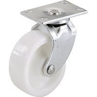 Shepherd Hardware 9041 Swivel Caster, 2 in Dia Wheel, Plastic Wheel, White, 60 lb