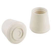 Shepherd Hardware 9122 1-1/8-Inch Inside Diameter Rubber Leg Tips, 4-Pack, White