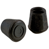 TIP LEG FURN 7/8IN BLK RUBB