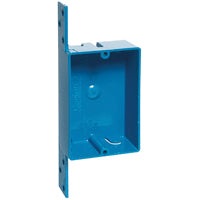 Carlon B108B-UPC Outlet Box, 1 -Gang, PVC, Blue, Bracket Mounting