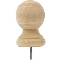 Waddell Post Top 3-1/4 " D X 4-1/4 " H Pine