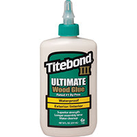 Titebond III 1413 Wood Glue, Brown, 8 oz Bottle