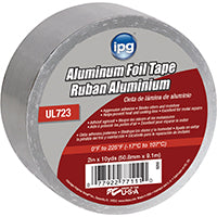 IPG Aluminum Foil Tape, 2" x 10 yd, Silver (Single Roll)