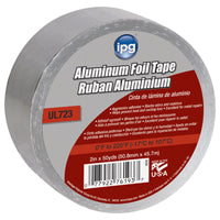 IPG 9202-B Foil Tape with Liner, 50 yd L, 2 in W, Aluminum Backing