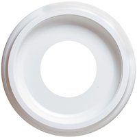 Westinghouse 7703700 Ceiling Medallion, 9-3/4 in Dia, 9-3/4 in L, Plastic, White, For: Ceiling Fans, Lighting Fixtures