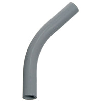Carlon UA7AGR-CAR Conduit Elbow, 45 deg Angle, PVC, Gray