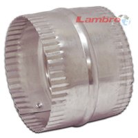 Lambro 244 Duct Connector, 4 in Union, Aluminum