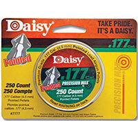 Daisy Outdoor Products 250 ct. Pointed Field Pellets . 177 PDQ (Silver, 4.5 mm), Lead, .177 Caliber (987777-446)