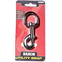 BARON C-225-5/8 Bolt Snap, 110 lb Working Load, Aluminum/Zinc, Nickel