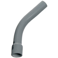 Carlon UA7AGB-CAR Conduit Elbow, 45 deg Angle, PVC, Gray