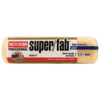 WOOSTER R240-9 Paint Roller Cover, 1/2 in Thick Nap, 9 in L, Fabric Cover, Golden Yellow