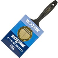 WOOSTER Z1120-4 Paint Brush, 4 in W, 3-3/16 in L Bristle, China Bristle, Varnish Handle