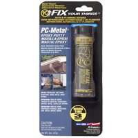 PROTECTIVE COATING PC-METAL 025550 Epoxy Putty, Gray, Solid, 2 oz Cylinder