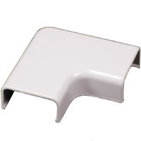 Wiremold C56 Wireway Elbow, Flat, Plastic, White