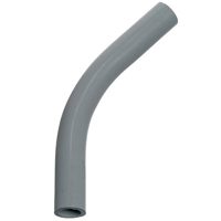 Carlon UA7AJ-CAR Conduit Elbow, 45 deg Angle, PVC, Gray