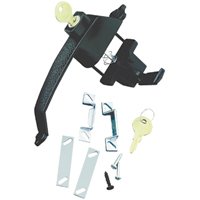 Wright Products VCK333X3BL Pushbutton Latch, 3/4 to 1-1/4 in Thick Door