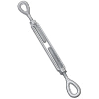National Hardware 3270BC Series N177-394 Turnbuckle, 1040 lb Working Load, 3/8 in Thread, Eye, Eye, 6 in L Take-Up