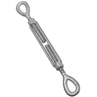 National Hardware 3270BC Series N177-402 Turnbuckle, 1800 lb Working Load, 1/2 in Thread, Eye, Eye, 6 in L Take-Up