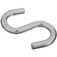 National Hardware N347-849 S-Hook, 180 lb Working Load, Steel, Zinc