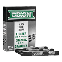 Dixon Ticonderoga 49400 Lumber Crayons, Black (Pack of 12)