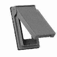 1G GFCI VERT OUTLET COVER