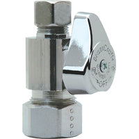 BrassCraft G2CR14X CD Stop Valve, 1/2 x 3/8 in Connection, Compression, 125 psi Pressure, Brass Body