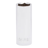 Vulcan MT6507165 Drive Socket, 18 mm Socket, 3/8 in Drive, 6-Point, Chrome Vanadium Steel, Chrome