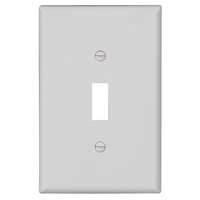 WALL PLATE 1GANG TGL MID WHITE