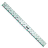 GENERAL 616 Precision Measuring Ruler with Graduations, SAE Graduation, Stainless Steel, 15/32 in W