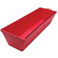Marshalltown 914 Mud Pan, 13-3/4 in L Bottom, 3 in W Bottom, Vinyl