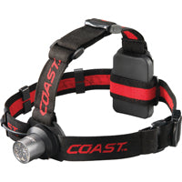 Coast TT7041CP Adjustable Headlamp, AAA Battery, LED Lamp, 175 Lumens Lumens, Hinged Beam, 56 m Beam Distance