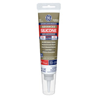 GE Silicone II GE286 Caulk, Almond, -60 to 400 deg F, 2.8 oz Tube
