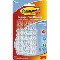 Command 3M COMPANY 17026CLR Clear Decorating Clips