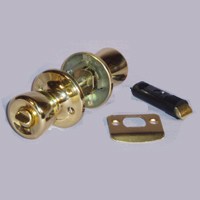 US Hardware D-600B Door Privacy Lockset, Metal, Brass