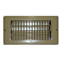 US Hardware V-056IB Floor Register, 1-5/16 in L, Steel, Brown