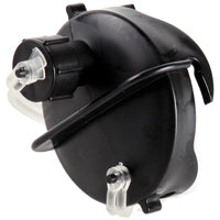 CAMCO 39463 Sewer Cap with Hose Connector, 3/4 in ID, Threaded, Black