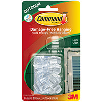 Command Outdoor Light Clips 2' Plastic Clear 17017CLR-AW