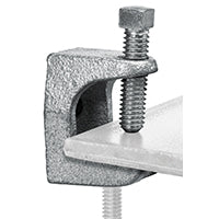 SuperStrut Z502-10 Beam Clamp, Iron, Silver, Electro-Plated