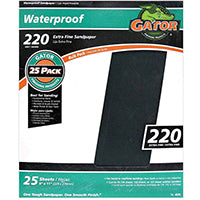 Gator 11 in. L x 9 in. W 220 Grit Extra Fine Silicon Carbide Waterproof Sandpaper 1 pc.