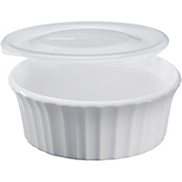 CorningWare Baking Dish French White 16oz - 1 Dish and a Matching Lid 1114931