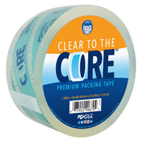 IPG Premium Packing Tape, Clear to The Core, 1.88" x 60 yd, Clear (Single Roll) CTTC24