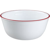 Corelle Vitrelle 6-Piece Soup/Cereal Bowl Set, Triple Layer Glass and Chip Resistant, 16-Oz Lightweight Round Bowls, Portofino