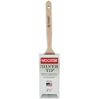 WOOSTER 5220-2-1/2 Paint Brush, 2-1/2 in W, 2-15/16 in L Bristle, Polyester Bristle, Flat Sash Handle