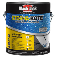 Gardner Black Jack Eterna-Kote 100% Silicone+ Roof Coating, White, 1 Gallon, Waterproof Sealant for Permanent Water Protection, Ideal for Flat Roofs, 100% Silicone Rubber Roof Coating 5576-1-20