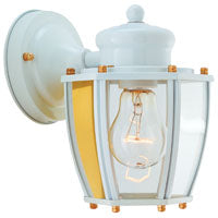 Boston Harbor HV-66961-WH Outdoor Wall Lantern, 120 V, 60 W, Steel Fixture, White Fixture